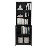 Estantería Home Wengue 63x181cm con Tres Compartimientos y con Un Cajón - Bibliotecas y Estanterías | Bylmo