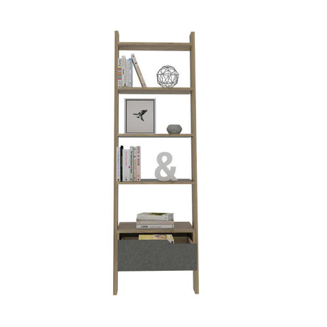 Biblioteca Escalera Mónaco Duna 56 cm con Cajón y Entrepaños - Bibliotecas | Bylmo