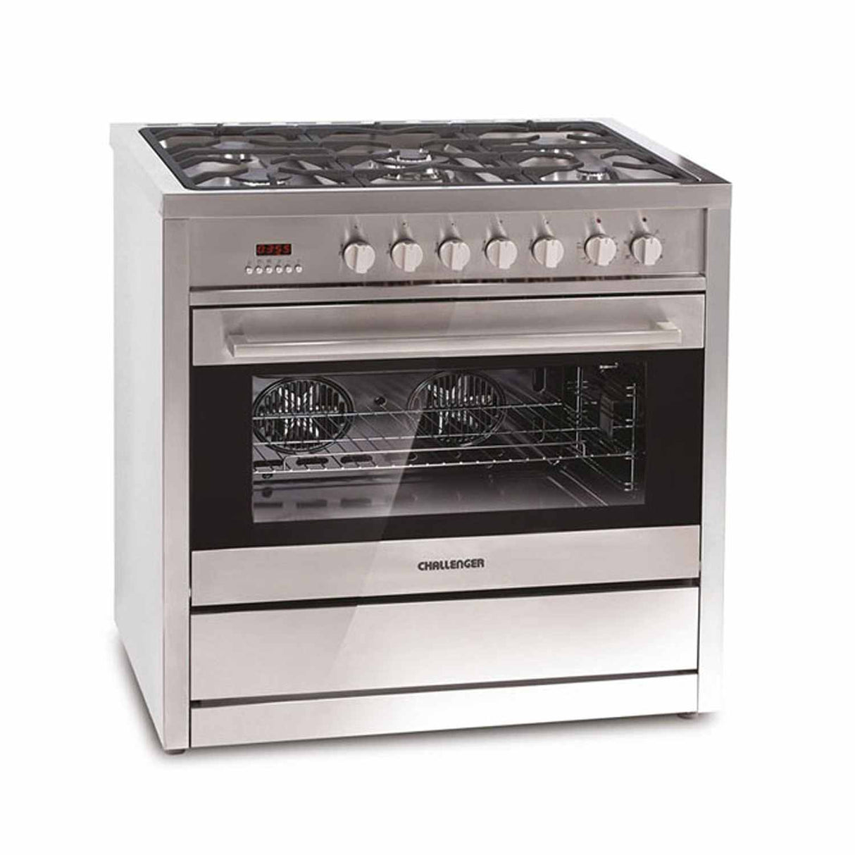 Estufa de Piso Acero 90x90cm de Cinco Quemadores con Horno - Electrodomesticos | Bylmo