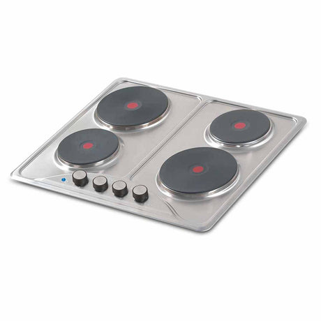 Estufa Eléctrica de Empotrar Challenger Acero 59x51cm de Cuatro Quemadores - Electrodomesticos | Bylmo