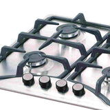 Estufa de Empotrar Challenger Acero 59x51cm de Cuatro Quemadores de Gas Natural - Electrodomesticos | Bylmo