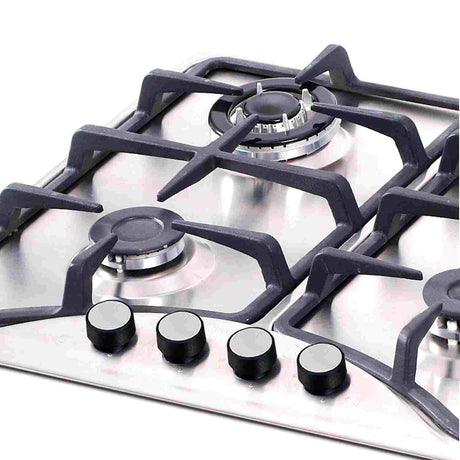 Estufa de Empotrar Challenger Acero 59x51cm de Cuatro Quemadores Para Gas Natural - Electrodomesticos | Bylmo