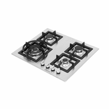 Estufa de Empotrar SI 60 cm Acero a Gas de 4 Puestos - Electrodomesticos | Bylmo