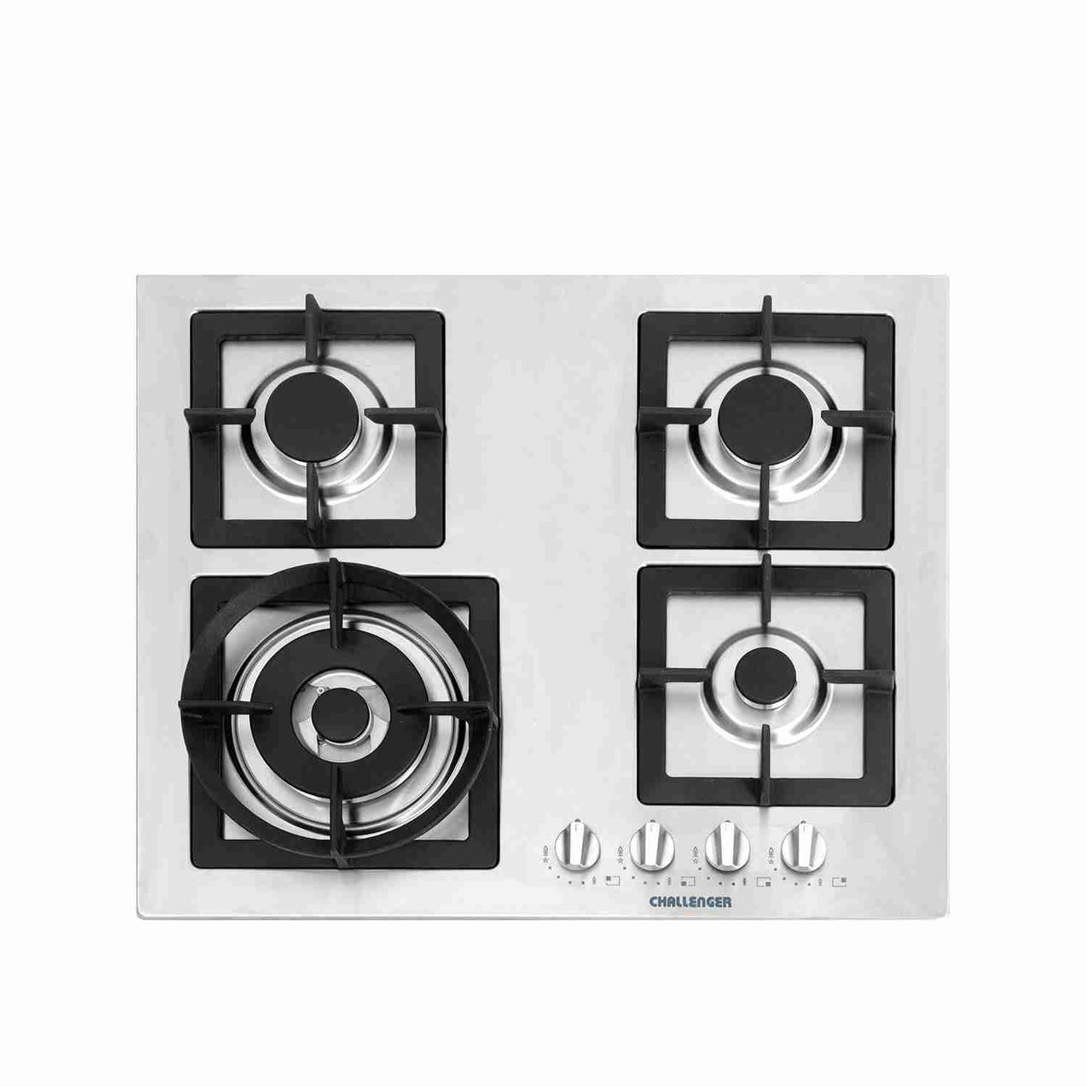 Estufa de Empotrar SI 60 cm Acero a Gas de 4 Puestos - Electrodomesticos | Bylmo