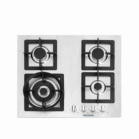 Estufa de Empotrar SI 60 cm Acero a Gas de 4 Puestos - Electrodomesticos | Bylmo