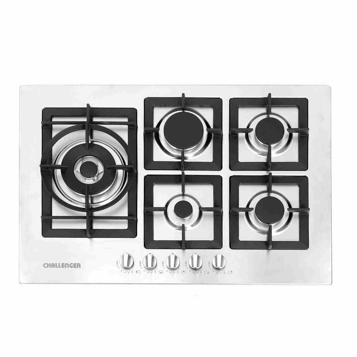 Estufa de Empotrar SI 75 cm Acero a Gas de 5 Puestos - Electrodomesticos | Bylmo