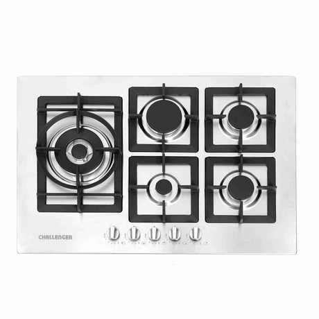 Estufa de Empotrar SI 75 cm Acero a Gas de 5 Puestos - Electrodomesticos | Bylmo