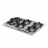 Estufa de Empotrar SI 86 cm Acero a Gas de 5 Puestos - Electrodomesticos | Bylmo