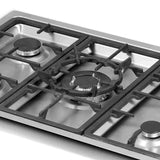 Estufa de Empotrar Challenger Acero 86x51cm de Cinco Quemadores - Electrodomesticos | Bylmo