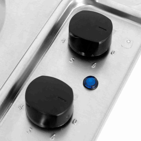 Estufa de Empotrar SP V 35 cm Acero Eléctrica 220 Voltios de 2 Puestos - Electrodomesticos | Bylmo