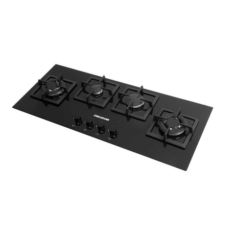 Estufa de Empotrar Challenger Negro 100x43cm de Cuatro Quemadores - Electrodomesticos | Bylmo