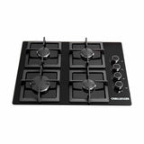 Estufa de Empotrar Challenger Negro 60x45cm de Cuatro Quemadores - Electrodomesticos | Bylmo