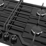 Estufa de Empotrar SQ AE 65 cm Negro a Gas de 4 Puestos - Electrodomesticos | Bylmo