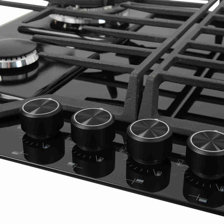 Estufa de Empotrar SQ AES 65 cm Negro a Gas de 4 Puestos - Electrodomesticos | Bylmo