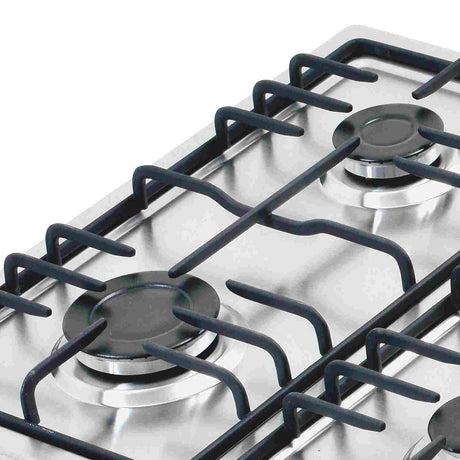 Estufa de Empotrar Challenger Acero 53x65cm de Cuatro Quemadores - Electrodomesticos | Bylmo