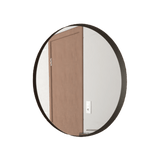 Espejo de Baño Áaron Negro 63x63cm Redondo y con Marco Metalico - Espejos de Baño | Bylmo