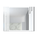 Espejo de Baño Apolo Plateado 100x80cm Rectangular y con Iluminiación Led - Espejos de Baño | Bylmo