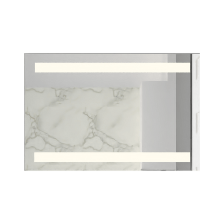 Espejo de Baño Udine Plateado 90x60cm Rectangular con Biselado - Espejos de Baño | Bylmo