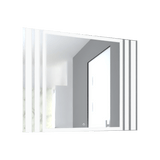 Espejo de Baño Apolo Plateado 100x80cm Rectangular y con Iluminiación Led - Espejos de Baño | Bylmo