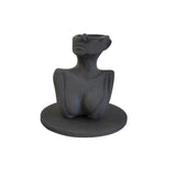 Florero Women Gris Oscuro 7 cm Minimalista - Jardineria | Bylmo