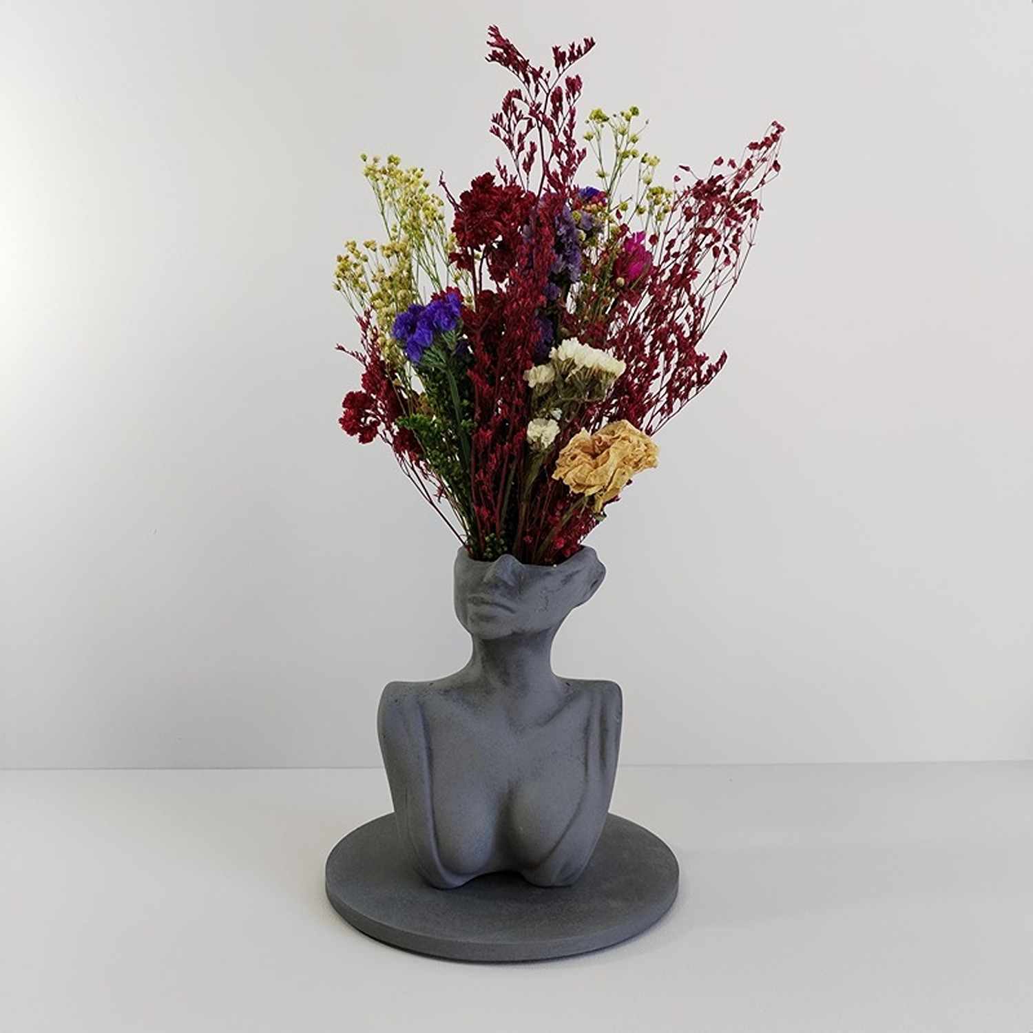 Florero Women Gris Oscuro 7 cm Minimalista - Jardineria | Bylmo