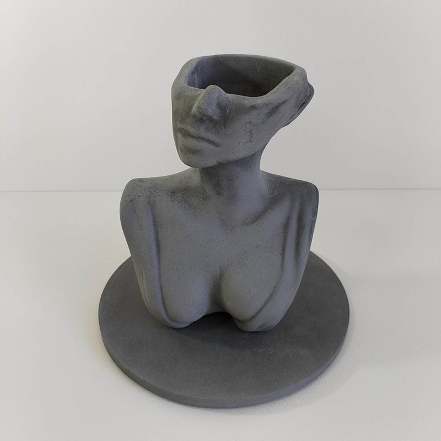 Florero Women Gris Oscuro 7 cm Minimalista - Jardineria | Bylmo