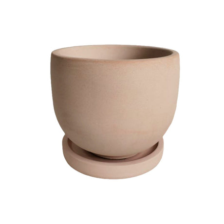 Matera de mesa María Nude 15x13cm de Cemento Circular de 2.3 Litros - Jardineria | Bylmo