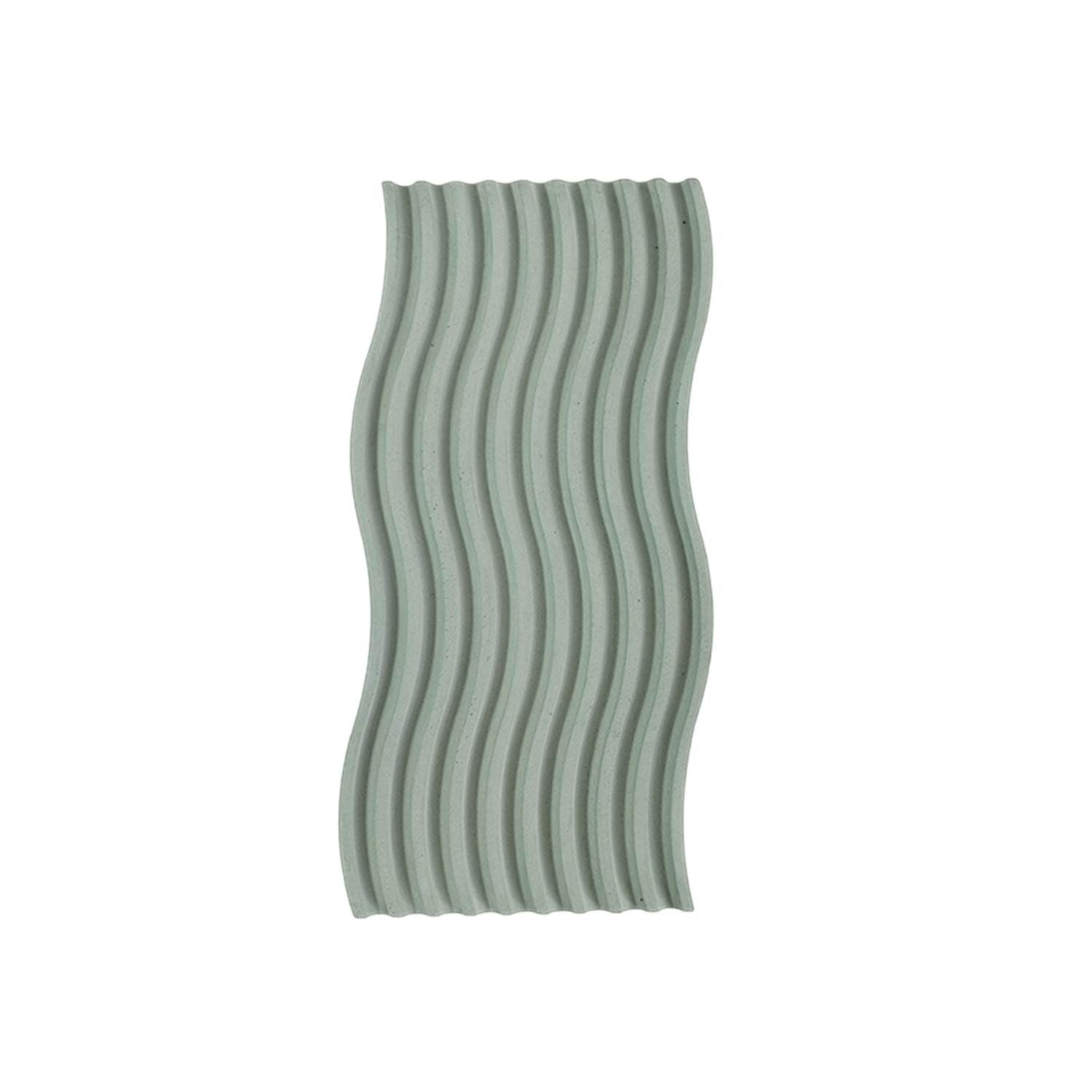 Bandeja Olas Verde Oliva 25 cm Minimalista - Utensilios y Accesorios | Bylmo