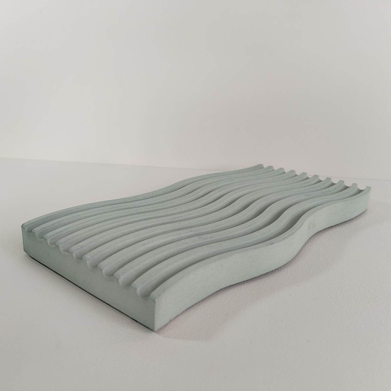 Bandeja Olas Verde Oliva 25 cm Minimalista - Utensilios y Accesorios | Bylmo