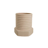 Matera de mesa Tornillo Nude 10x10cm de Cemento Circular de 0.8 Litros - Jardineria | Bylmo