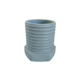 Matera de mesa Tornillo Azul Petróleo 10x10cm de Cemento Circular de 0.8 Litros - Jardineria | Bylmo