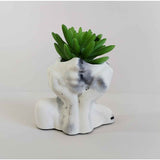 Florero Face Marmól Negro 5 cm Minimalista - Jardineria | Bylmo