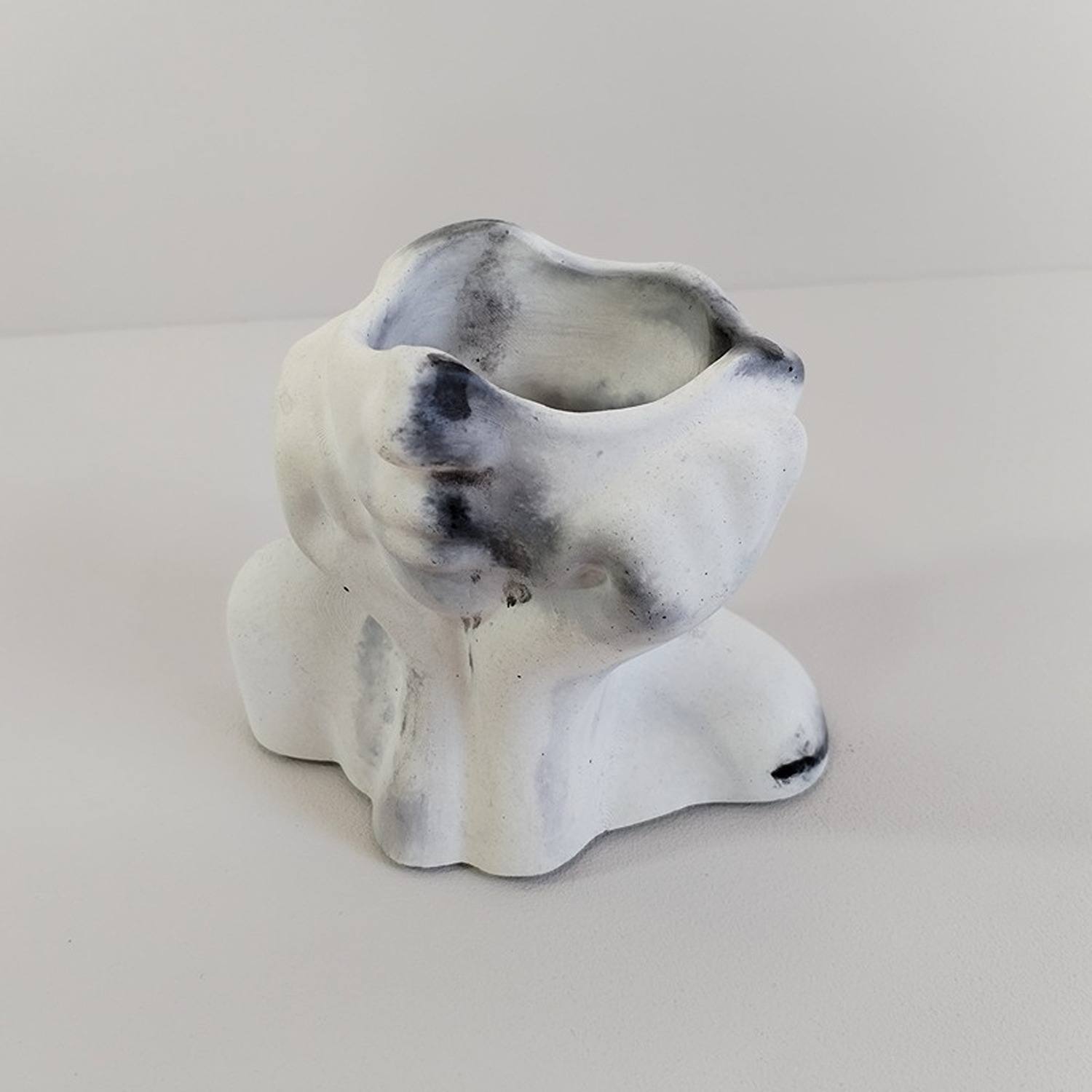 Florero Face Marmól Negro 5 cm Minimalista - Jardineria | Bylmo