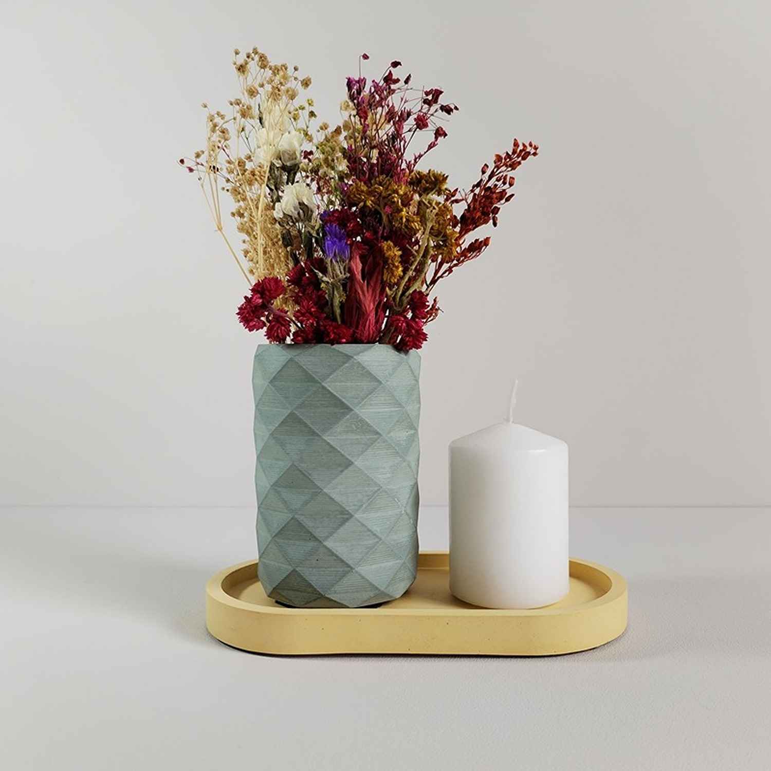 Florero Frida Verde Oliva 6 cm Minimalista - Jardineria | Bylmo