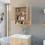 Gabinete Jaspe Rovere 60 cm con Dos Puertas y Espejo - Gabinetes | Bylmo