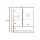 Gabinete Jaspe Rovere 60 cm con Dos Puertas y Espejo - Gabinetes | Bylmo