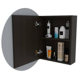 Gabinete Oval Wengue 60 cm con Espejo - Gabinetes | Bylmo