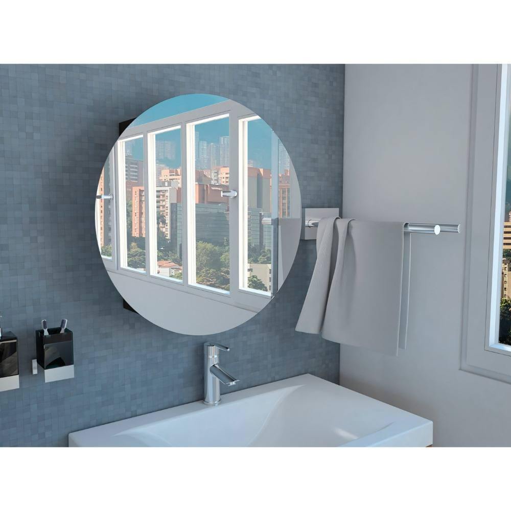 Gabinete Oval Wengue 60 cm con Espejo - Gabinetes | Bylmo