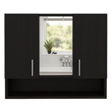 Gabinete Spa Wengue 63 cm con Espejo y Dos Puertas - Gabinetes | Bylmo