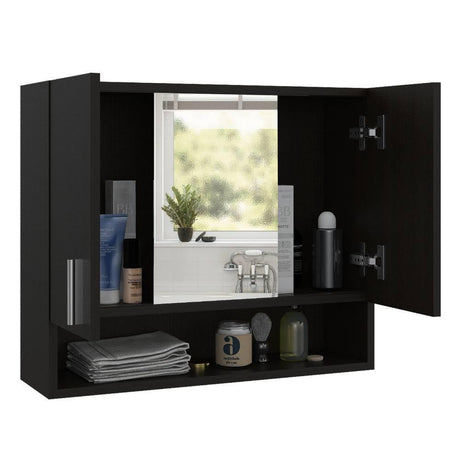 Gabinete Spa Wengue 63 cm con Espejo y Dos Puertas - Gabinetes | Bylmo