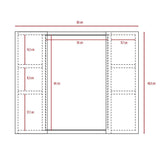 Gabinete Artemisa Wengue 60 cm con Dos Puertas y Espejo - Gabinetes | Bylmo