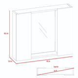 Gabinete Artemisa Wengue 60 cm con Dos Puertas y Espejo - Gabinetes | Bylmo
