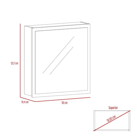 Gabinete Duma Duna 50 cm con Espejo - Gabinetes | Bylmo