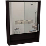Gabinete Eco Roble 46 cm con Espejo y Entrepaños - Gabinetes | Bylmo