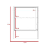 Gabinete Eco Roble 46 cm con Espejo y Entrepaños - Gabinetes | Bylmo