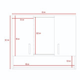 Gabinete Spa Wengue 63 cm con Espejo y Dos Puertas - Gabinetes | Bylmo