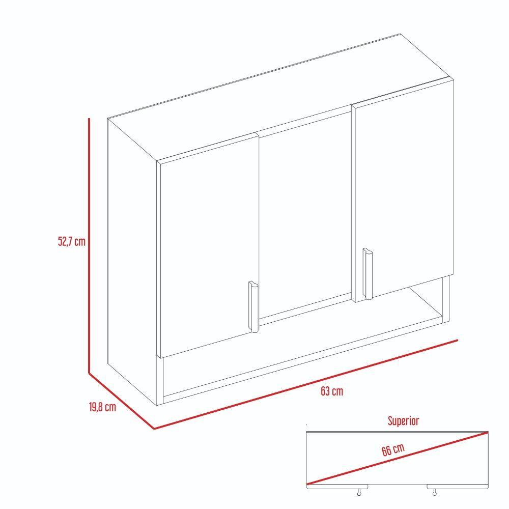 Gabinete Spa Wengue 63 cm con Espejo y Dos Puertas - Gabinetes | Bylmo