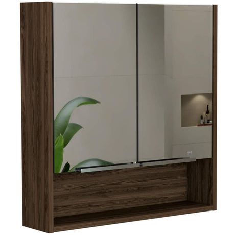 Gabinete Jaspe Coñac 60 cm con Dos Puertas y Espejo - Gabinetes | Bylmo