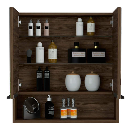 Gabinete Jaspe Coñac 60 cm con Dos Puertas y Espejo - Gabinetes | Bylmo