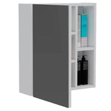 Gabinete de Baño Labelle Blanco 45x49.7cm Cuadrado con Espejo y con Tres Entrepaños - Gabinetes | Bylmo
